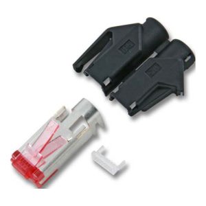 EFB-Elektronik Stecker RJ45 grau Kat.6 3-teilig Hirose TM21 (VE10)