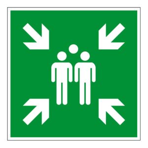 Eichner Fluchtwegsschild Sammelstelle 60 x 60 cm DIN EN ISO 7010 Eichner Fluchtwegsschild Sammelstelle 60 x 60 cm DIN EN ISO 7010