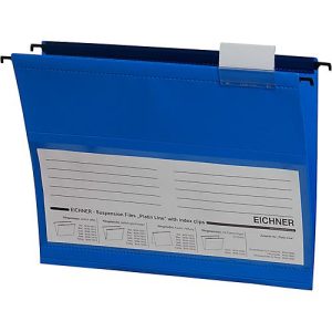 EICHNER Hängemappen,für Formate bis DIN A4, Öffnung seitlich, PVC, blau, 10 Stück EICHNER Hängemappen,für Formate bis DIN A4, Öffnung seitlich, PVC, blau, 10 Stück