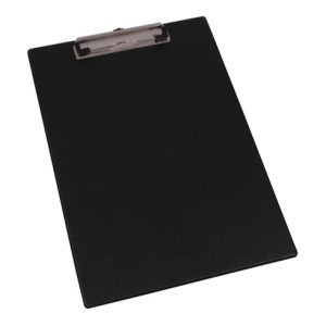 Eichner Klemmbrett A4, schwarz, Format 232×338 mm + Blockklammer und Öse