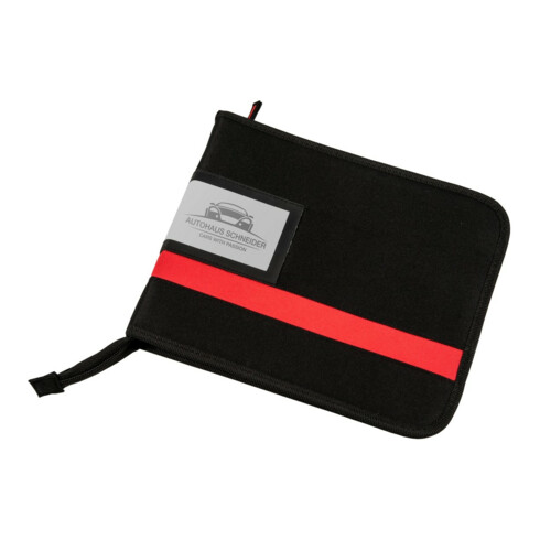 Eichner Schlüsselmappe schwarz/rot aus Polyester