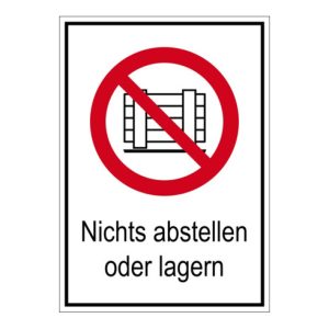 Eichner Verbotsschild Abstellen oder Lagern Alu Eichner Verbotsschild Abstellen oder Lagern Alu