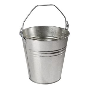 Eimer 12,5l Stahlblech,verz.silber D.300mm H.300mm