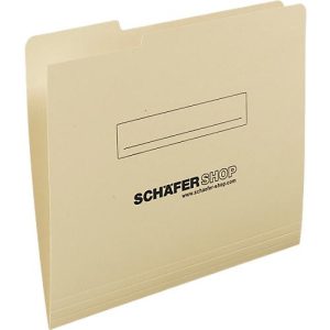 Einstellmappe, für Einzelvorgänge im Format A4, mit überstehendem Tab links, Kraftkarton 250 g/m², hellcharmois, 50 Stück