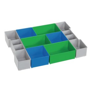 Einteilungsset L-BOXX® CD3 LB 102 B378xT313xH65mm blau/grün/grau