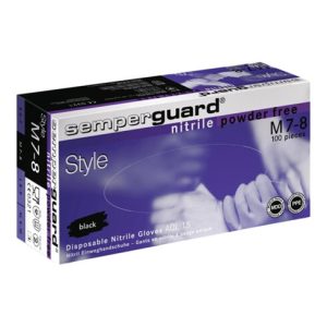 Einw.-Handsch.Semperguard Nitril Style Gr.XL schwarz Nitril 90 St./Box
