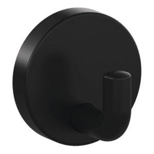 Einzelhaken 477.90B010 einfach A.45mm PA 90 tiefschwarz ma D.50mm HEWI