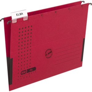 ELBA chic® ULTIMATE Hängetasche, für Formate bis DIN A4, Recyclingkarton, 25 Stück, rot