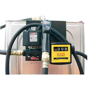 Elektropumpe CEMO, ca 50 l/min, 230V, selbstansaugend, Zählwerk, Zapfpistole mit Halter, 4 m Befüllschlauch