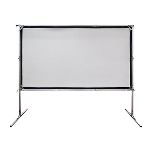 Elite Screens Yard Master 2 Series OMS180H2-DUAL - Projektionsschirm mit Beinen - 457 cm (180') - 16:9 - Wraith Veil Dual - Black Trim, silber Rahmen