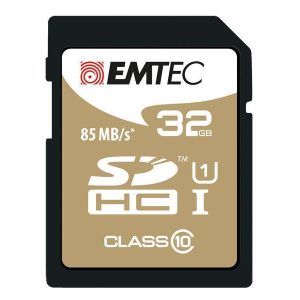 SDHC Card. Class 10. 32.0 GByte Emtec Elite Gold