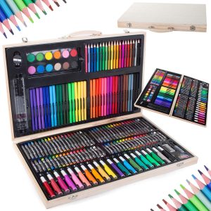 Malset 180-teilig. Artistic Set – im schicken Holzkoffer