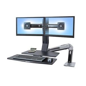 Ergotron WorkFit-A, Dual Steh-/Sitz-Arbeitsplatz Ergotron WorkFit-A, Dual Steh-/Sitz-Arbeitsplatz