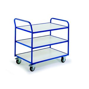 ESD-Tischwagen mit 3 Etagen, 790 x 490 mm, Tragkraft 250 kg ESD-Tischwagen mit 3 Etagen, 790 x 490 mm, Tragkraft 250 kg