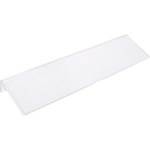 Etiketten für Schubladenbox TRESTON BiOX 3020, 4020 & 5020, inklusive Schutzschildern, Biokunststoff, transparent, 15 Stück