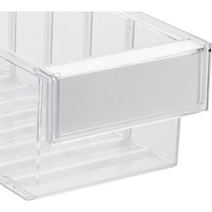 Etiketten, für Treston Schubladen Serie 3015/4015, B 120 x H 41 mm, Karton, weiß, 100 Stück