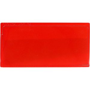 Etikettentasche Label TOP, magnetisch, 80 x 160, rot