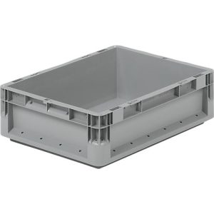Euro Box Leichtbehälter ELB 4120, aus PP, Inhalt 10,9 L, ohne Deckel, grau