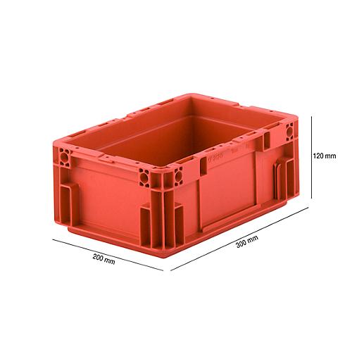 Euro Box Serie MF 3120, aus PP, Inhalt 5,2 L, Unterfassgriff, rot