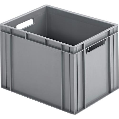 Eurokasten Ringoplast, für Fachwerkeinsätze geeignet, geschlossen, mit 2 Durchgriffen, B 400 x T 300 x H 273 mm, grau