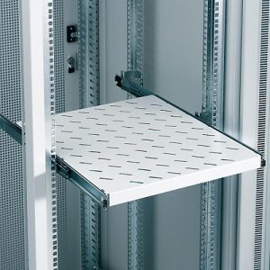 Fachboden (19′), für Server-Schrank, ausziehbar, 500 mm tief, Lüftungsschlitze Fachboden (19′), für Server-Schrank, ausziehbar, 500 mm tief, Lüftungsschlitze