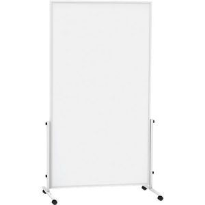 Fahrbares Whiteboard MAULsolid easy2move, Stahlblech, weiß beschichtet, magnethaftend B 1000 x H 1800 mm