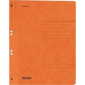 Falken Ösenhefter, DIN A4, ganzer Deckel, 1 Stück, orange