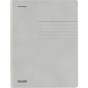 FALKEN Sammelmappe, DIN A4, Einschlagklappen, Manilakarton, grau FALKEN Sammelmappe, DIN A4, Einschlagklappen, Manilakarton, grau