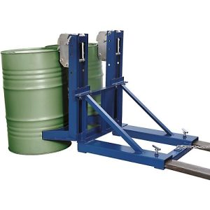 Fassheber asecos, als Stapleranbau, Stahl pulverbeschichtet, B 1050 x T 1080 x H 975 mm, für 2 Fässser, Traglast 700 kg Fassheber asecos, als Stapleranbau, Stahl pulverbeschichtet, B 1050 x T 1080 x H 975 mm, für 2 Fässser, Traglast 700 kg