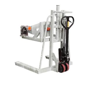 Fassheberoller BAUER FHR 600 F, Stahl, 360° Drehbereich, für Fässer bis 220 l, B 1125 x T 1200 x H 1330 mm, verzinkt