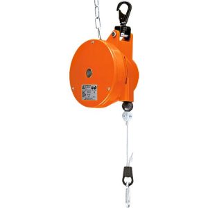 Federauszug HAHN+KOLB Autostat Typ 7230, mit Balancer, Traglast 4,5 bis 7,0 kg, Seilauszugslänge bis 2000 mm, Spezialkunststoff, orange