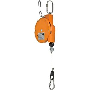 Federzug HAHN+KOLB Autostat Typ 7228, mit Balancer, Traglast 1,2 bis 2,6 kg, Seilauszugslänge bis 1600 mm, Spezialkunststoff, orange