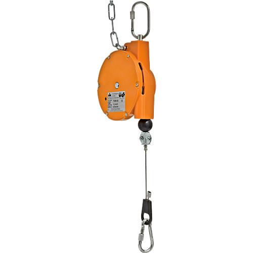 Federzug HAHN+KOLB Autostat Typ 7228, mit Balancer, Traglast 5,2 bis 6,5 kg, Seilauszugslänge bis 1600 mm, Spezialkunststoff, orange