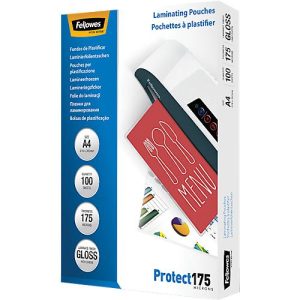 FELLOWES Laminierfolien, DIN A4, 175 mic., 100 Stück