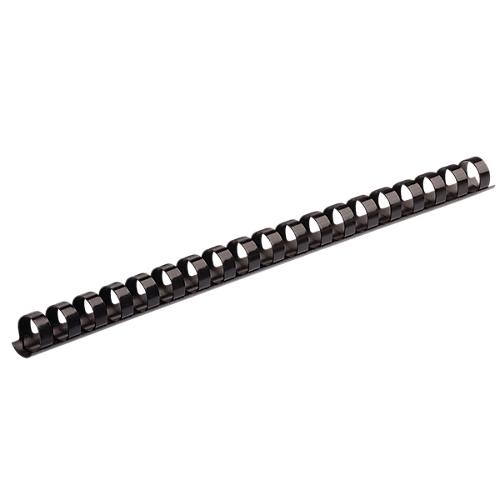 Fellowes Plastik-Binderücken, Format 10 mm, 100 Stück, f. Plastikbindemaschinen, schwarz, 100