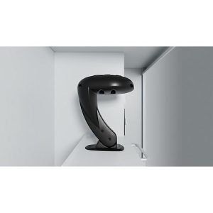 Feuerwehrspind C+P Evolo Kombi, 2 Abteile für 1 Person, mit Helmhalter, Bodengleiter, B 800 x T 500 x H 1850 mm, RAL 7016 Anthrazitgrau