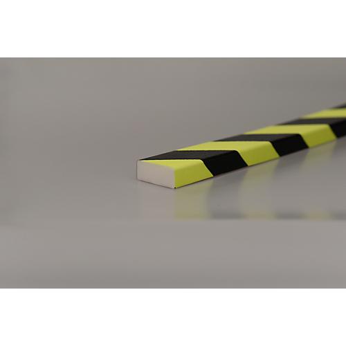 Flächenschutz Typ D, 5-m-Rolle, gelb/schwarz, tagesfluoreszierend