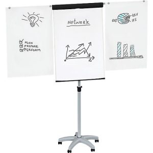 Flipchart MAULstandard, mit Sternfuß, inklusive Papier und Marker Flipchart MAULstandard, mit Sternfuß, inklusive Papier und Marker