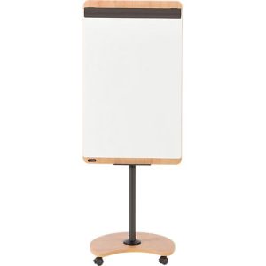 Flipchart Rocada Natural Transformer, Stahlboard, Rahmen in Holzoptik, mit Rollen