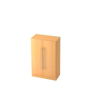 Flügeltürenschrank 3 OH, B 800 x T 420 x H 1270 mm, Buche-Dekor Flügeltürenschrank 3 OH, B 800 x T 420 x H 1270 mm, Buche-Dekor
