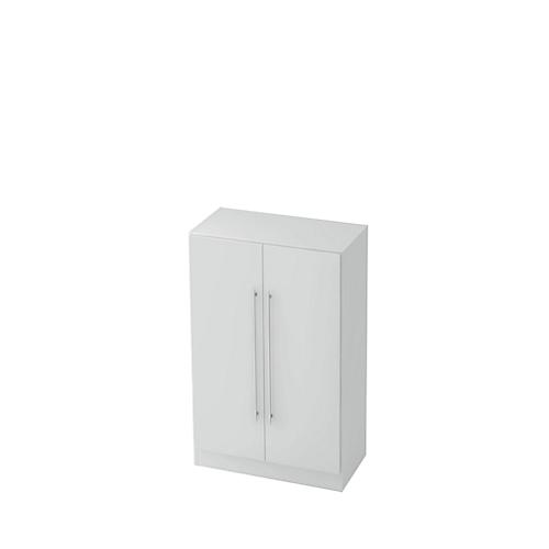 Flügeltürenschrank 3 OH, B 800 x T 420 x H 1270 mm, lichtgrau