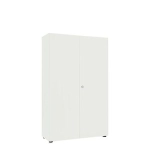 Flügeltürenschrank, B 1000 mm, 5OH, weiß
