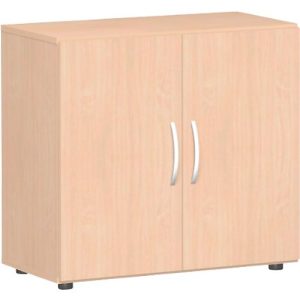 Flügeltürenschrank PALENQUE, 2 OH, B 800 x T 420 x H 752 mm, Buche