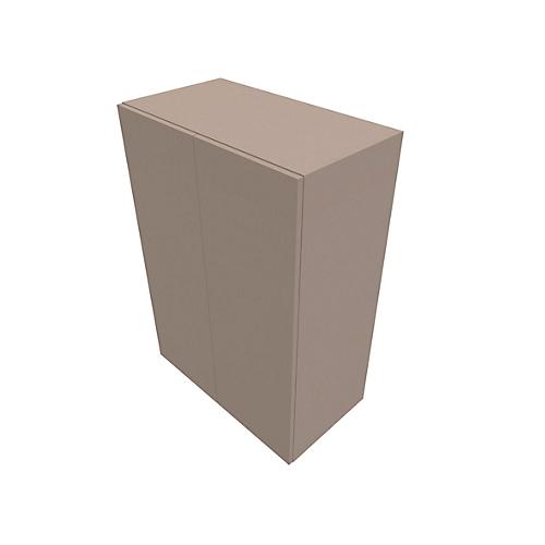 Flügeltürenschrank SOLUS PLAY, 3 Ordnerhöhen, grifflos, B 800 x T 440 x H 1122 mm, Stone grey