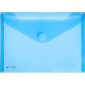 FolderSys Dokumententasche, DIN A5 quer, Klettverschluss, PP, blau