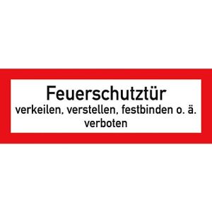 Folie Feuerschutztür, selbstklebend