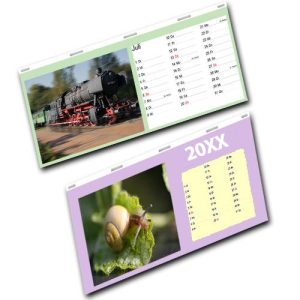 Fotokalender-Set A5 quer. 250g