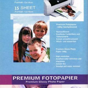180g Foto-Karten 1318cm. Glossy. 15 Blatt