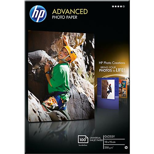 Fotopapier HP Advanced, hochglänzend, 10 x 15 cm, 100 Blatt