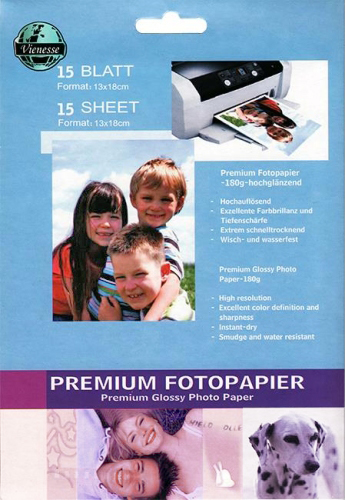 180g Foto-Karten 1318cm. Glossy. 15 Blatt